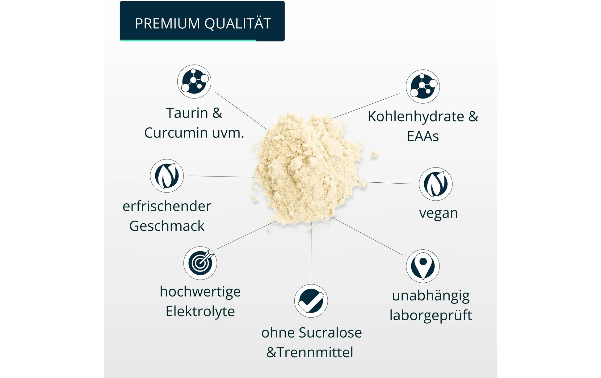 Brandl-nutrition Sportgetränk-Konzentrat, Zitrone, Vegan – 600 g