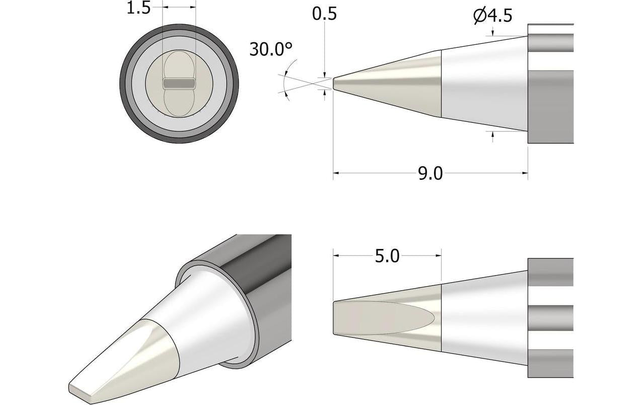 iFixit Power Series Lötspitze 1,5 mm – 100 W – 1 Stk – für FixHub Smart Lötgerät