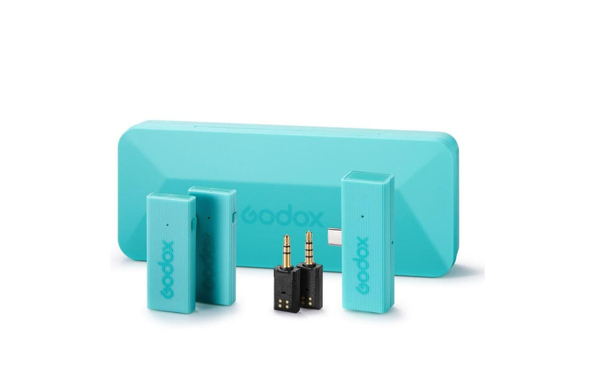 Godox MoveLink Mini UC – Lavaliermikrofon – USB-C, 3,5 mm Klinke, Kabellos, Omnidirektional, Grün