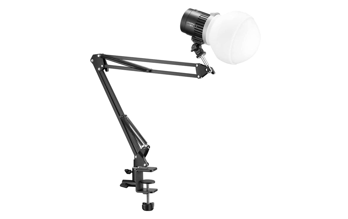 Godox Litemons LC30D-K1 Tischlicht-Kit – 9600 Lux, 5600 K, dimmbar – 76 × 92 × 76 mm