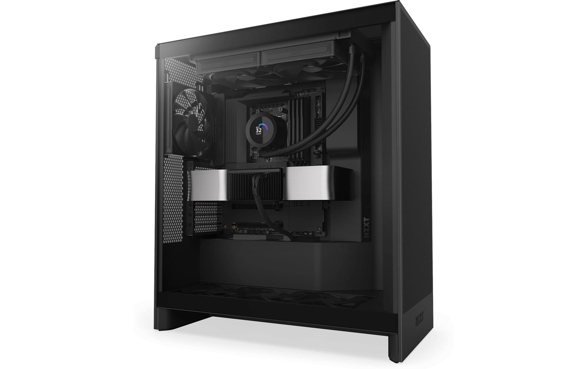 NZXT Kraken Plus 280 – All-in-One-Flüssigkeitskühler – 2×140 mm Lüfter, für LGA 1700, AM4, AM5 und andere, Schwarz