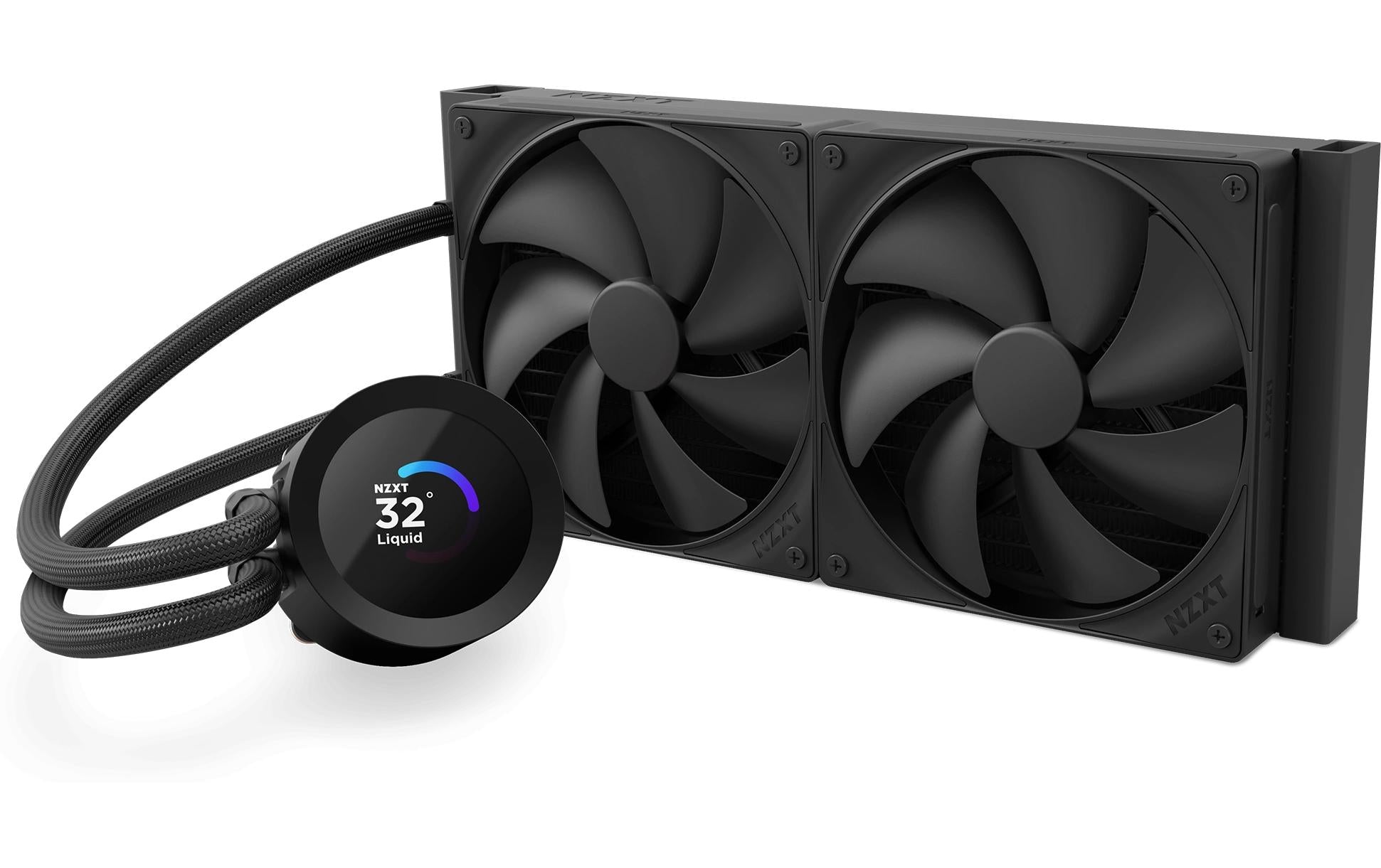 NZXT Kraken Plus 280 – All-in-One-Flüssigkeitskühler – 2×140 mm Lüfter, für LGA 1700, AM4, AM5 und andere, Schwarz