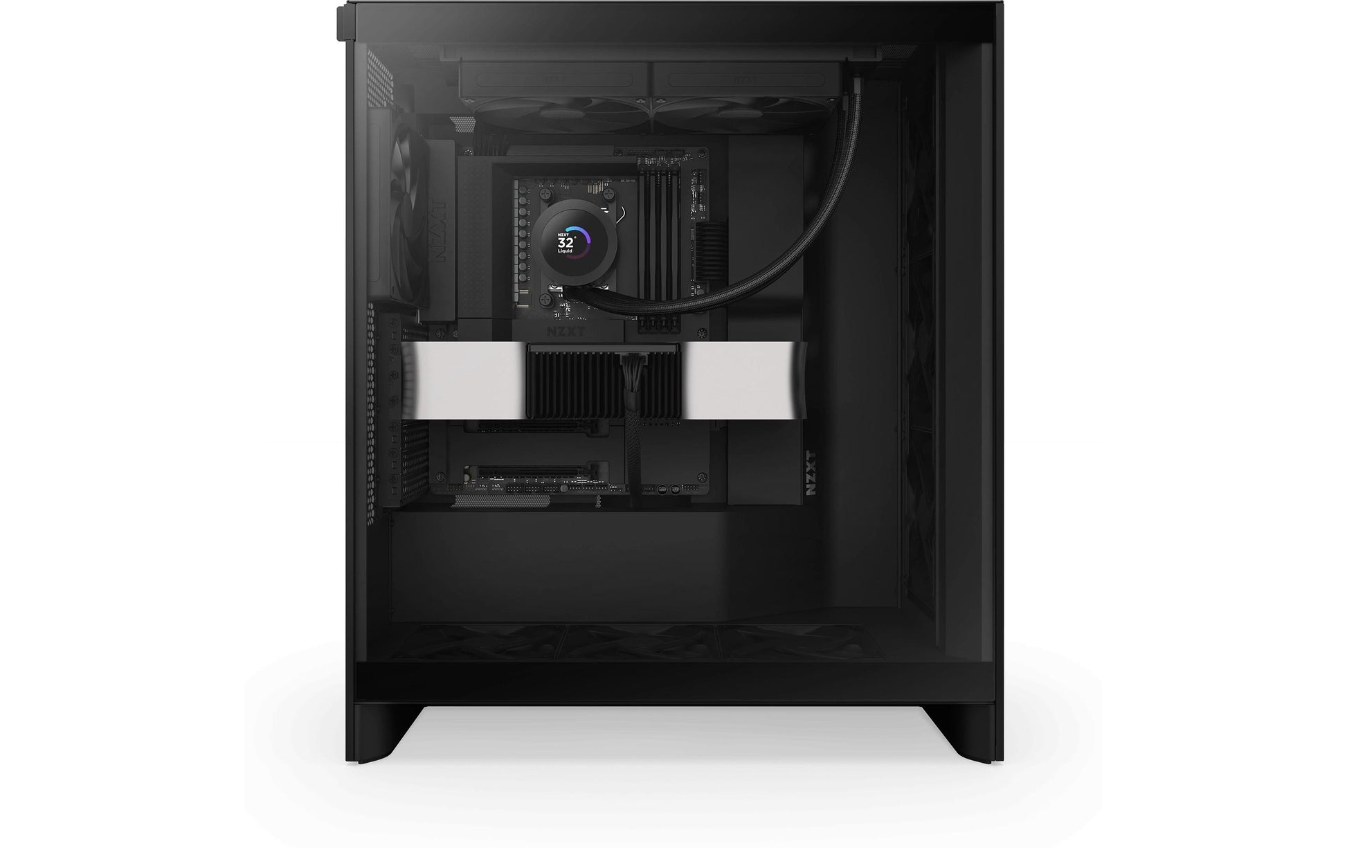 NZXT Kraken Plus 280 – All-in-One-Flüssigkeitskühler – 2×140 mm Lüfter, für LGA 1700, AM4, AM5 und andere, Schwarz