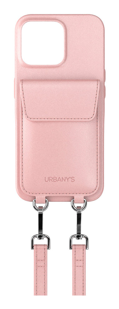 Urbany's Necklace-Hülle Cotton Candy – für Apple iPhone 16 Pro Max – rosa