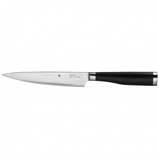 WMF Messer-Set Yari – 3-teilig – Cromargan (Klinge), Holzgriff – Schwarz