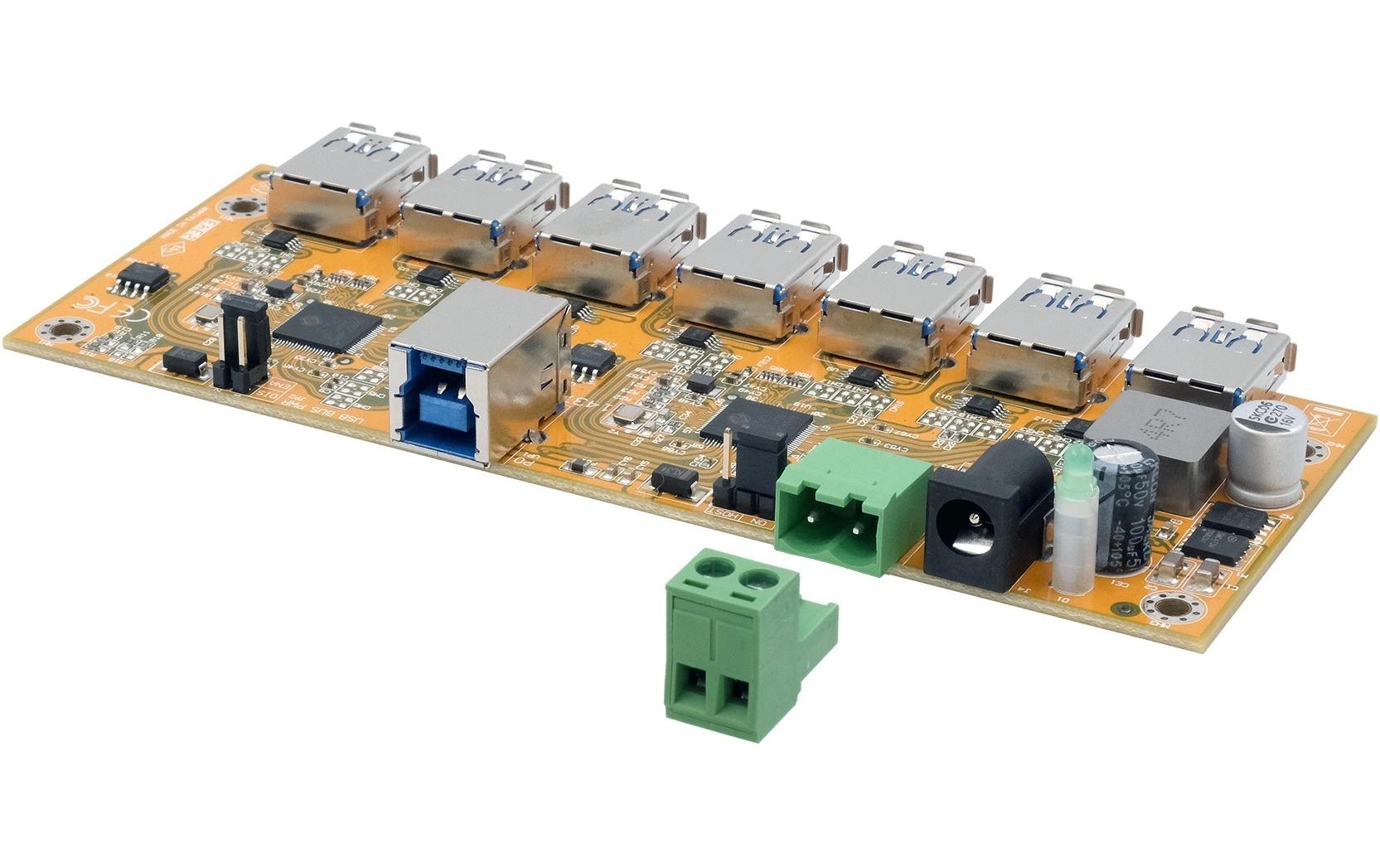 EXSYS EX-1188HMS-3-PL USB-Hub – USB-B, 7× USB-A