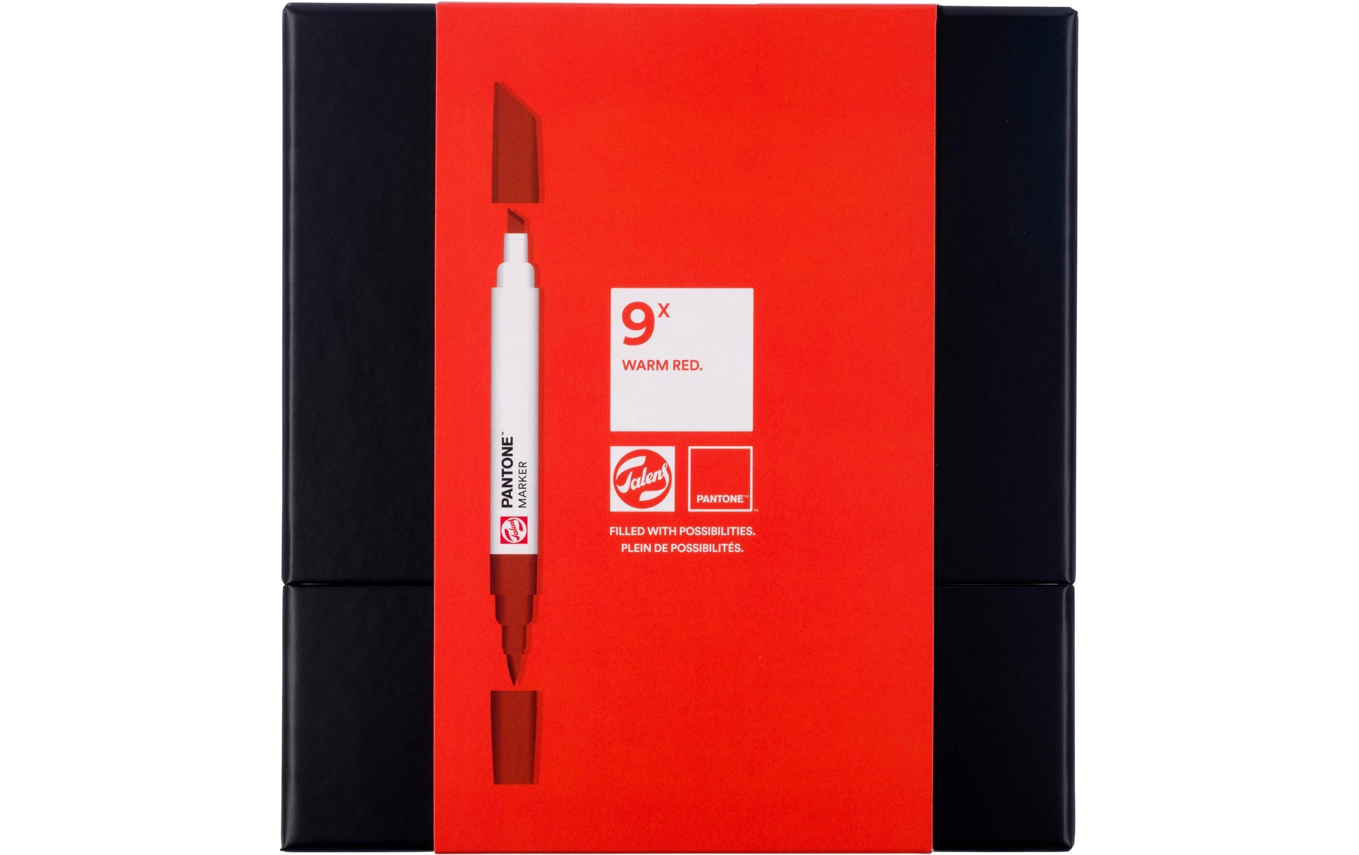 Talens Non-Permanent-Marker Pantone – warmes Rot – 9er-Set
