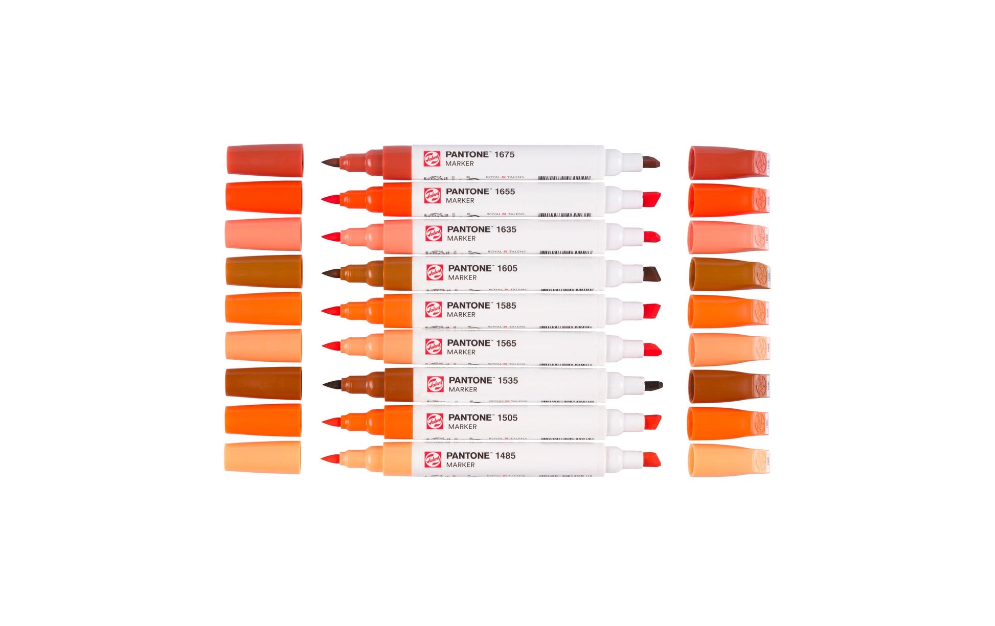 Talens Non-Permanent-Marker Pantone – warmes Rot – 9er-Set