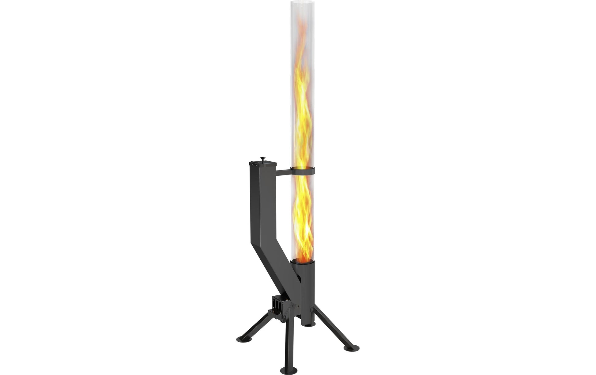 Gardenflare Stehleuchte Aussen 10026 – 148 cm – Schwarz – Edelstahl, Borosilikatglas