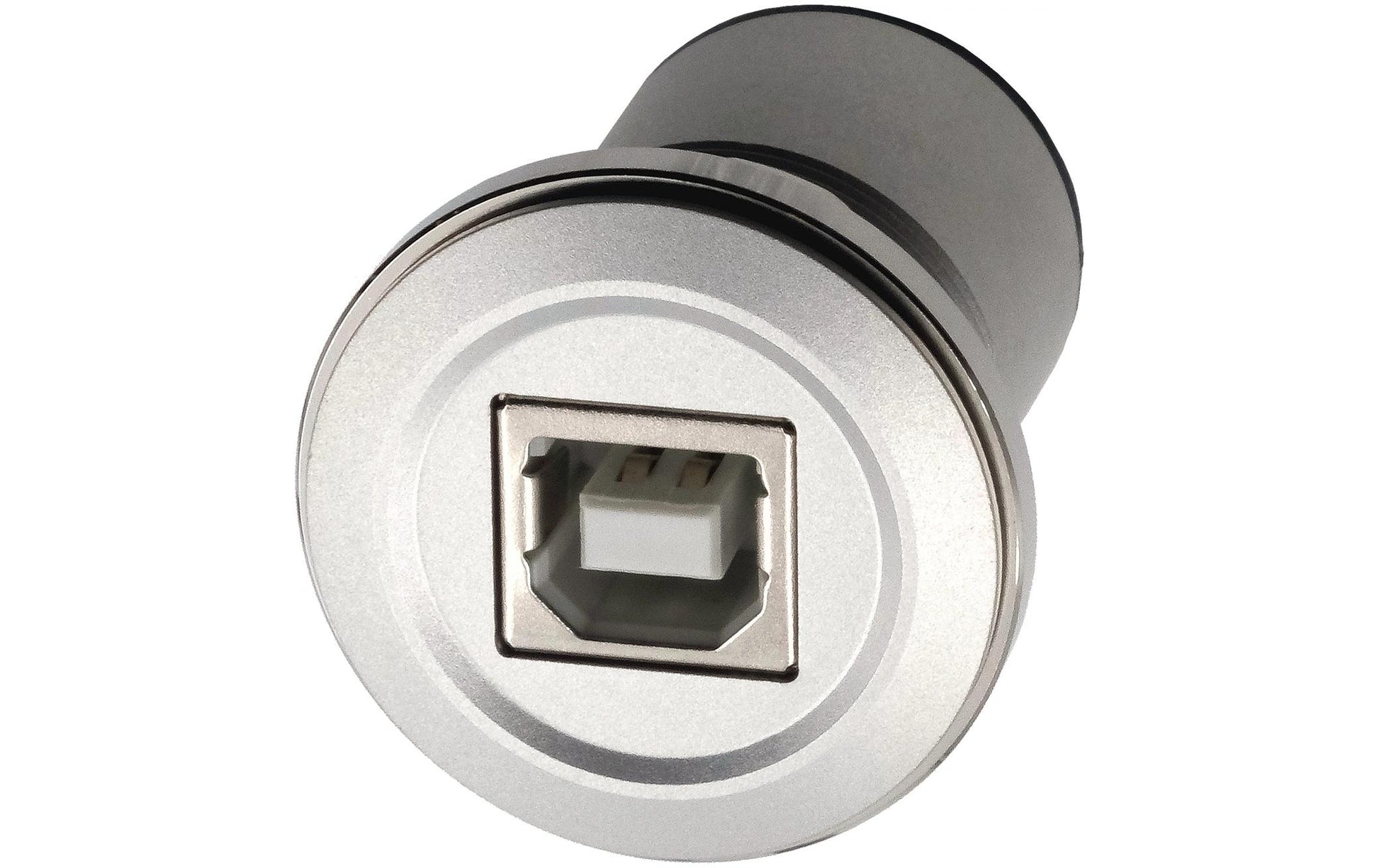 EXSYS EX-49192 Einbau-Adapter USB-B zu USB-B – USB 2.0 (480 Mbit/s), Metallverstärkt, Silber