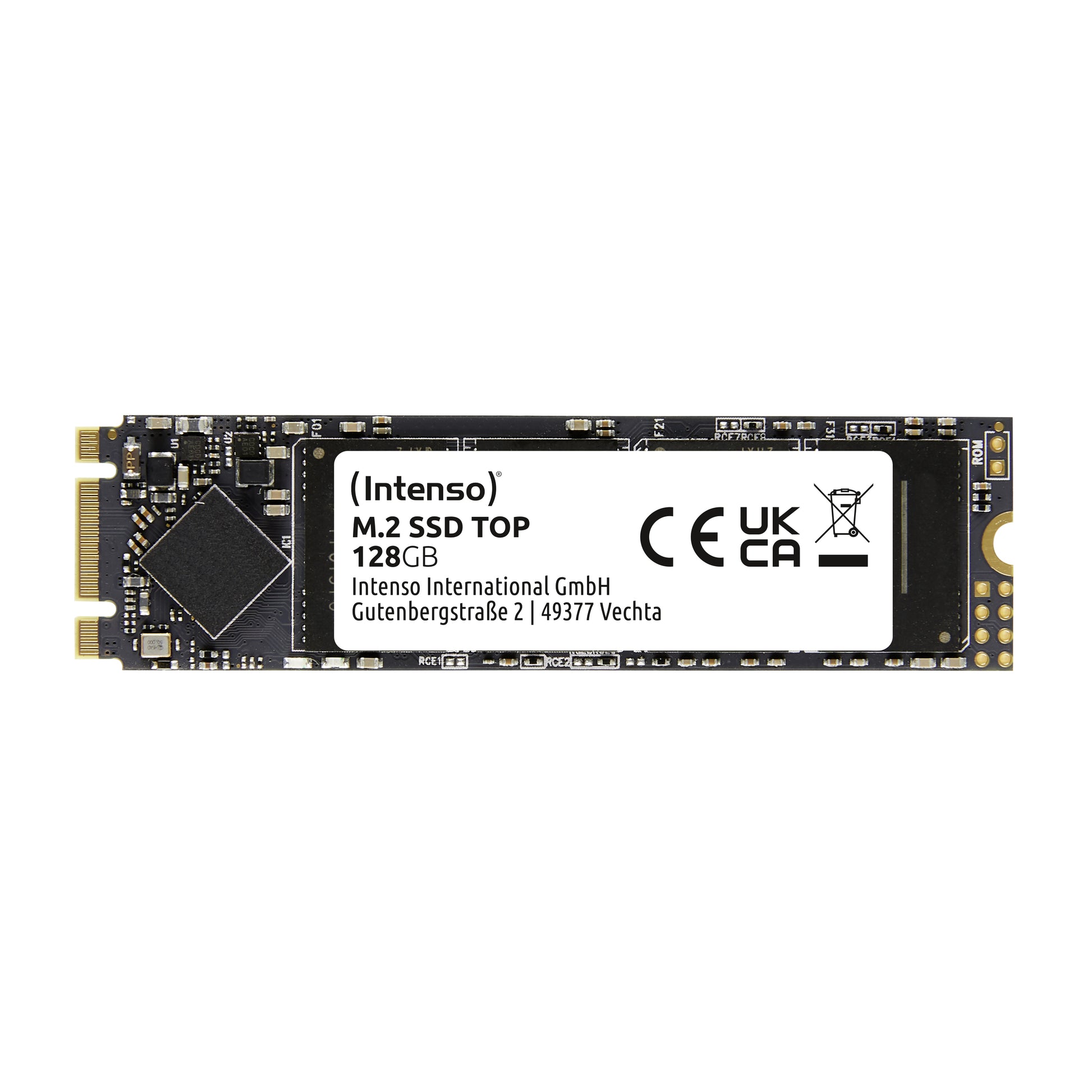 Intenso Top – M.2 SSD 128 GB – SATA III, 520 MB/s lesen, 500 MB/s schreiben