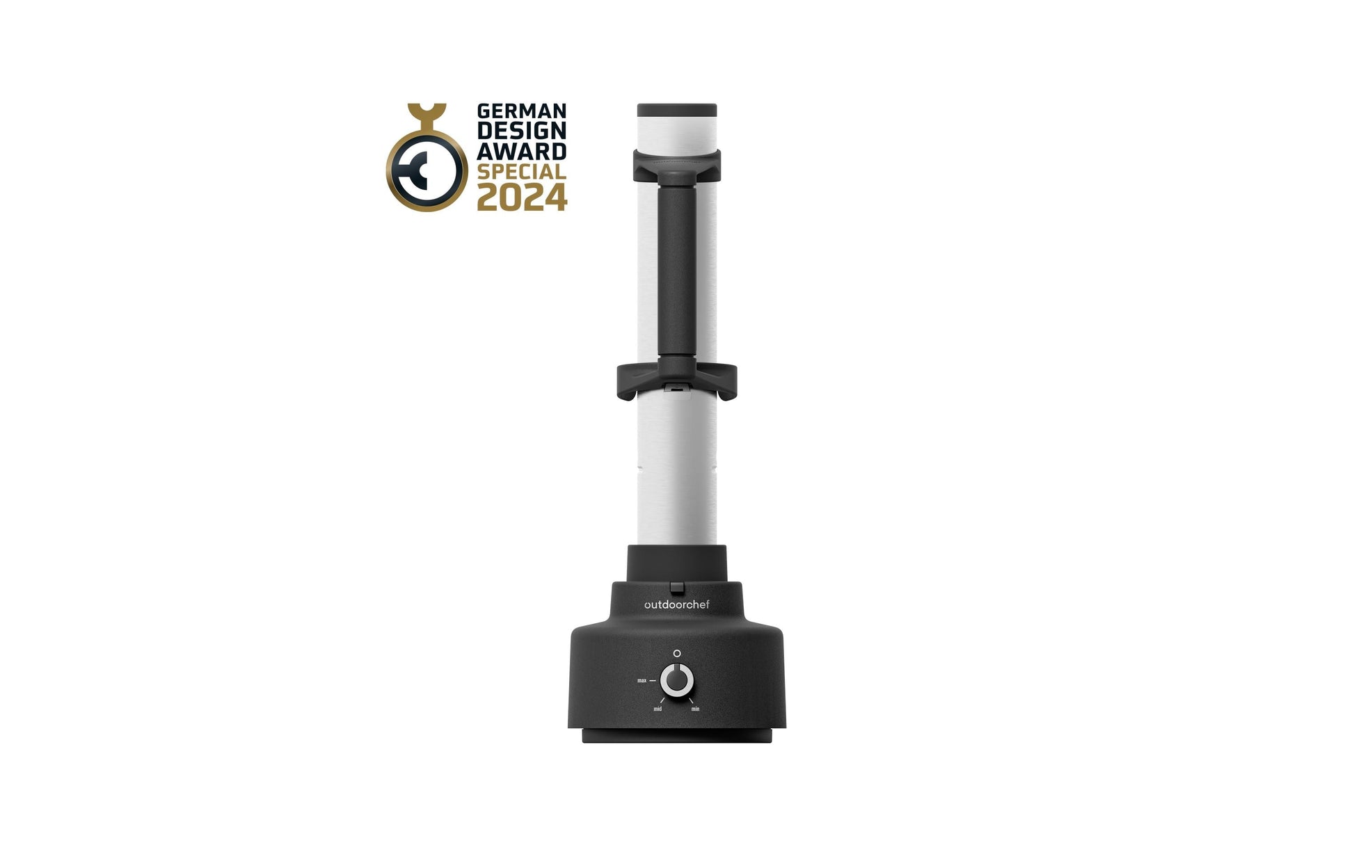 Outdoorchef Kaltrauchanlage Smoke – bis zu 8 Std. Akku, Edelstahl – schwarz/edelstahl