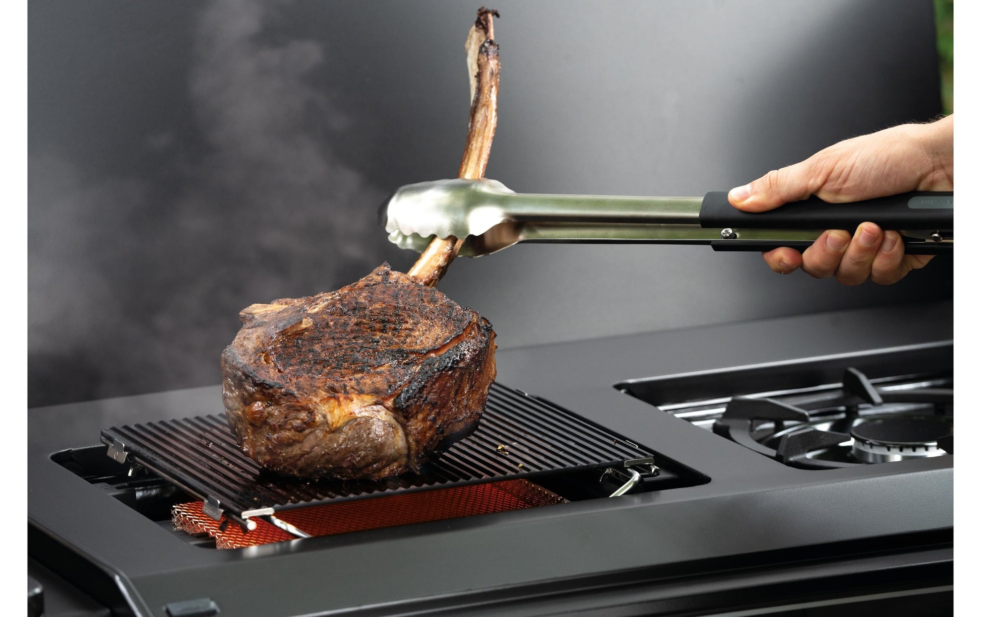 OUTDOORCHEF Fonduepfanne BLAZINGLAS XL – 24,2×34,2×5,6 cm, Schwarz