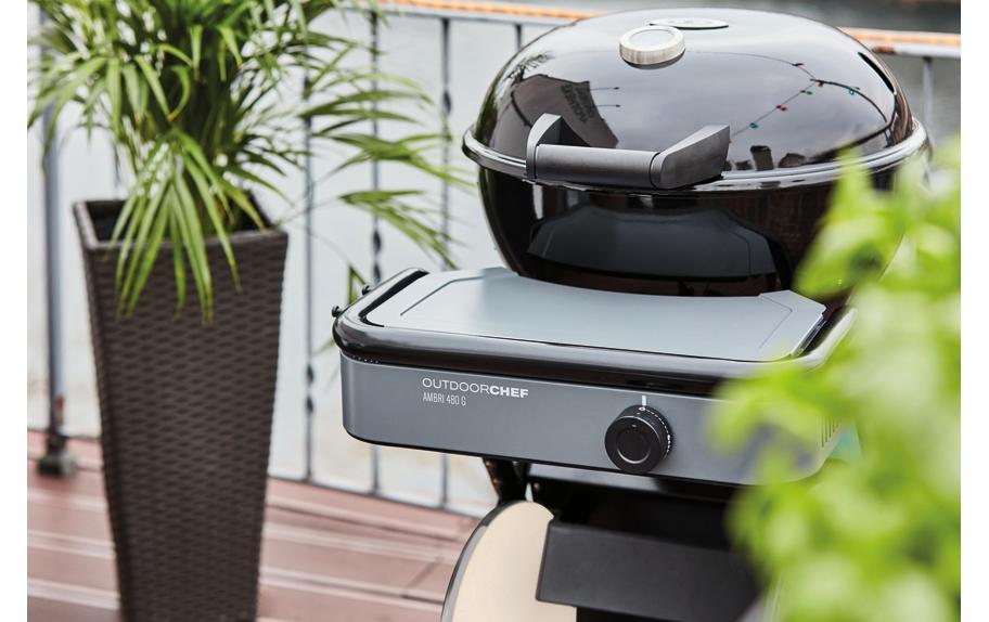 OUTDOORCHEF Kamado-Gasgrill Ambri 480 G Evo – Ø 48 cm, 5,8 kW – schwarz