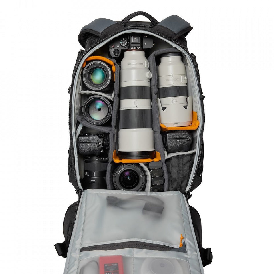 Lowepro ProTactic BP 450 AW III Kamerarucksack – 28 l, für Notebook 40,6 cm (16"), Regenhülle – Schwarz