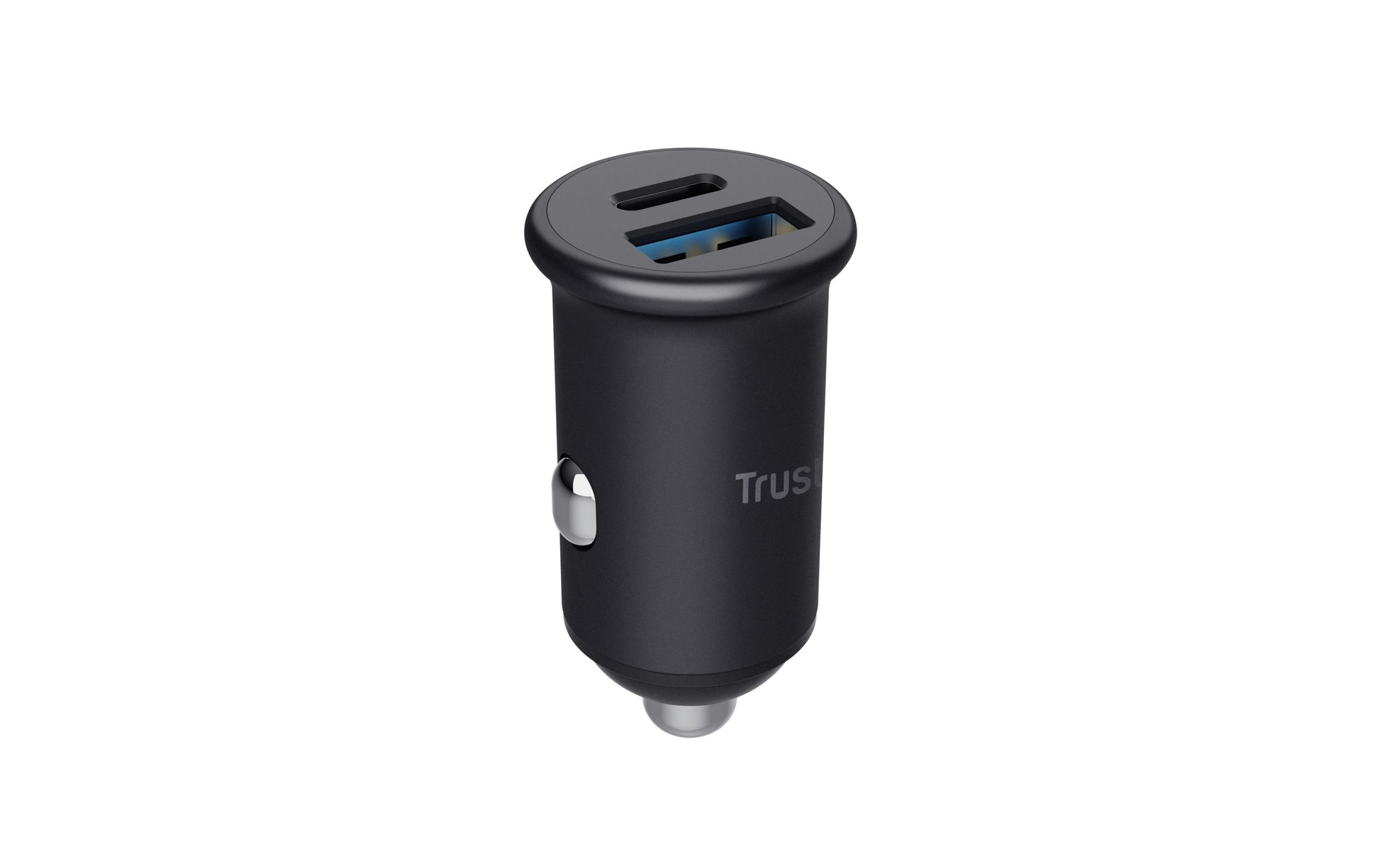 Trust Maxo Auto-Ladegerät 38 W – USB-C×1, USB-A×1 – PD, QC 3.0, PPS – für 12–24 V Fahrzeuge – Schwarz