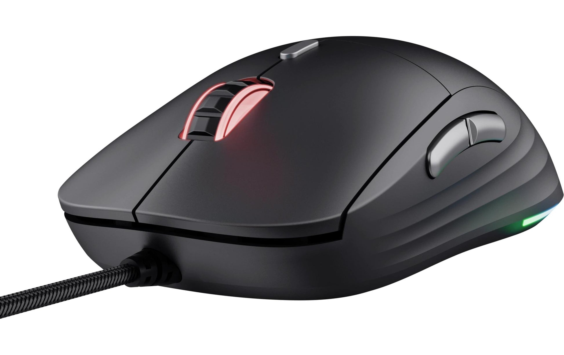 Trust GXT925 Redex II Gaming-Maus – kabelgebunden, 6 Tasten, für Rechtshänder, Beleuchtung, schwarz