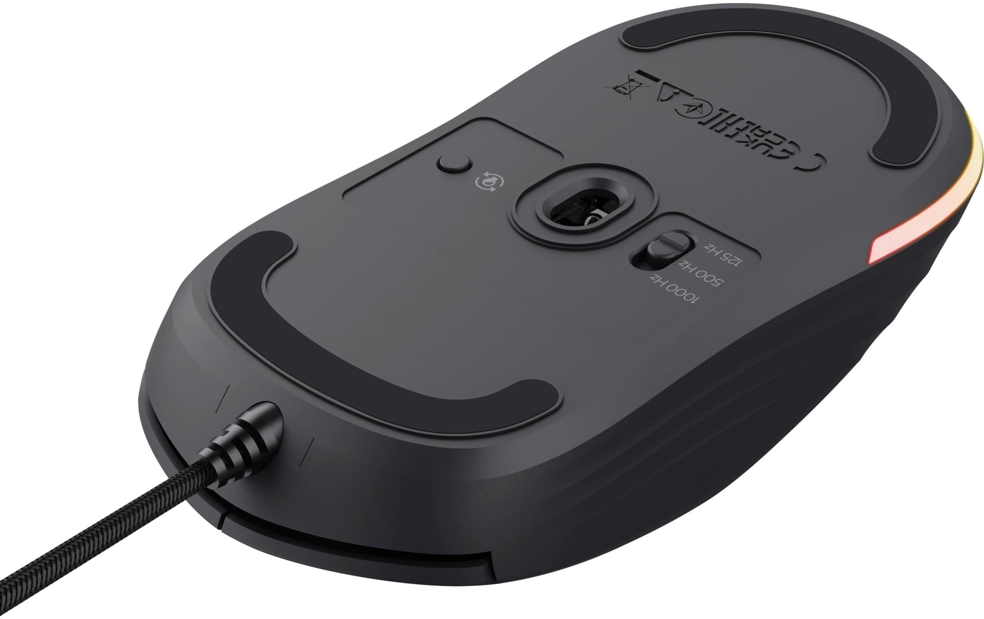 Trust GXT925 Redex II Gaming-Maus – kabelgebunden, 6 Tasten, für Rechtshänder, Beleuchtung, schwarz