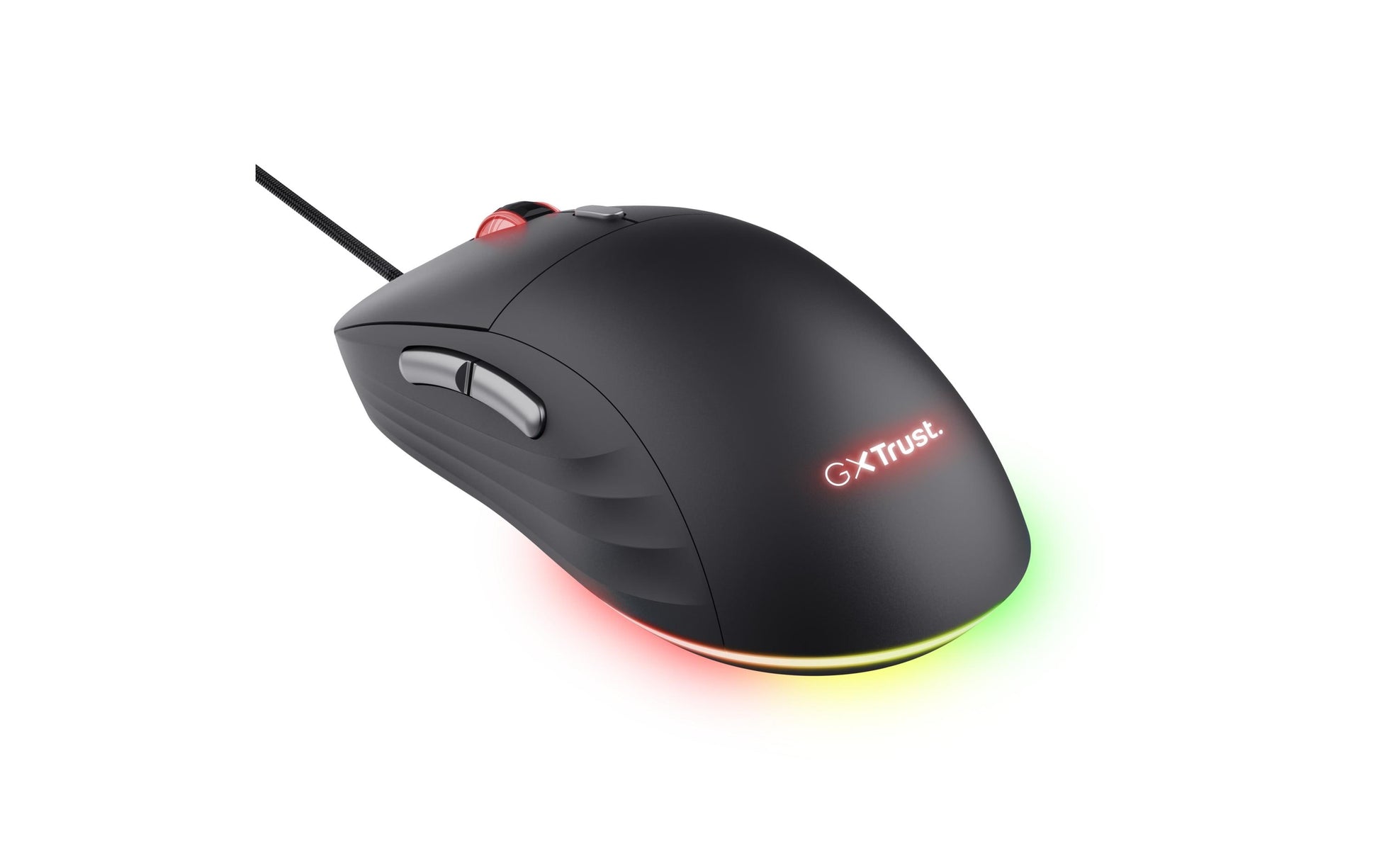 Trust GXT925 Redex II Gaming-Maus – kabelgebunden, 6 Tasten, für Rechtshänder, Beleuchtung, schwarz