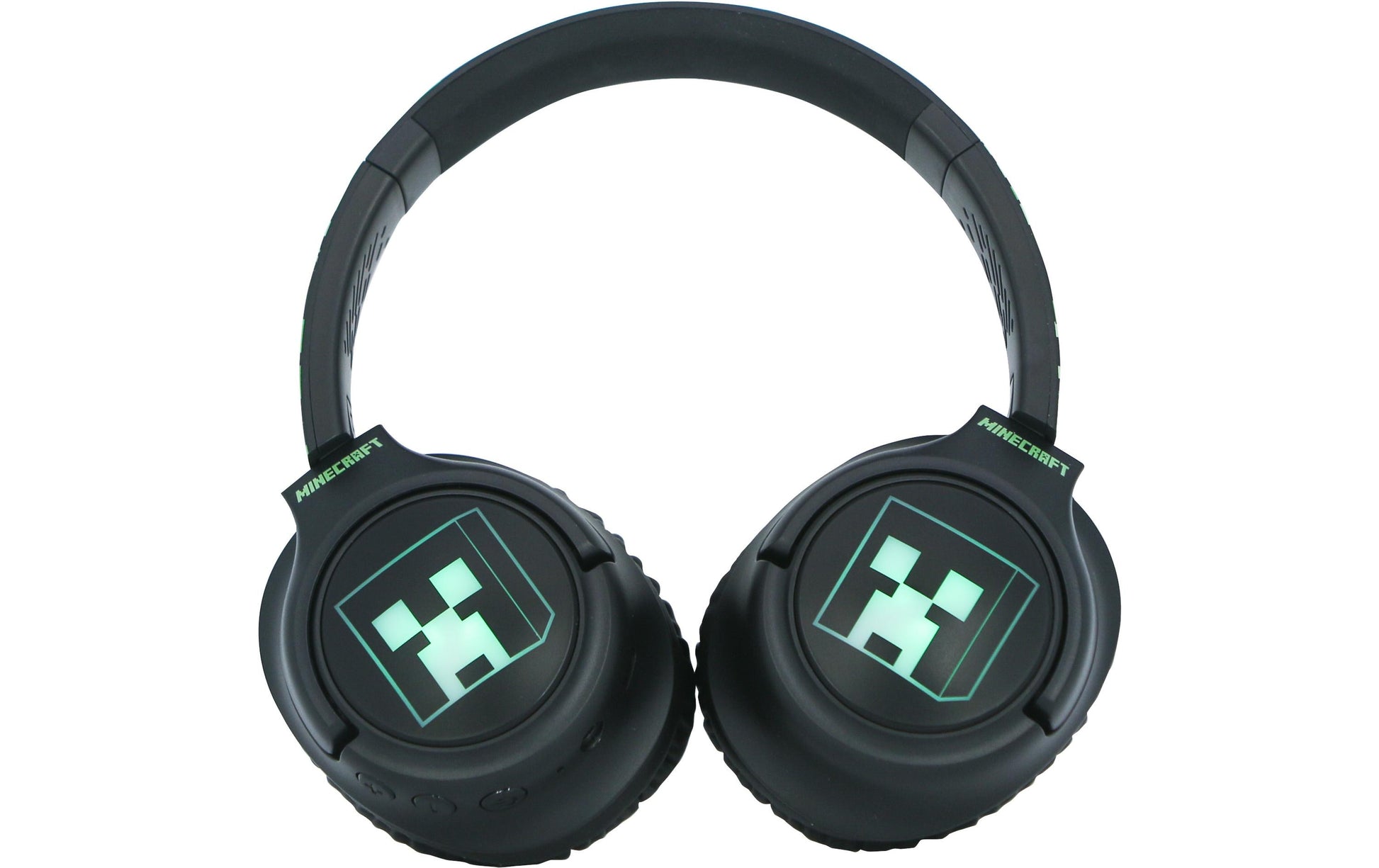 OTL Technologies OTL Minecraft Light Up Over-/On-Ear Kopfhörer – BT, Schwarz/Grün