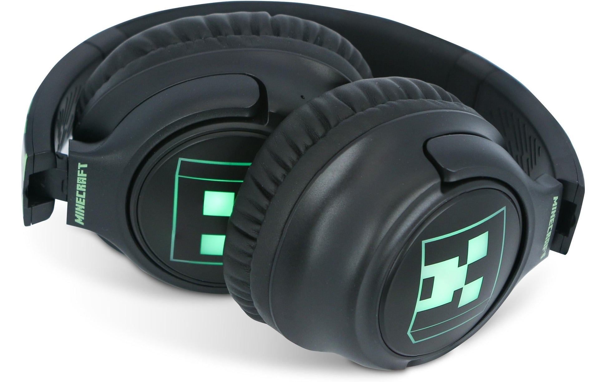 OTL Technologies OTL Minecraft Light Up Over-/On-Ear Kopfhörer – BT, Schwarz/Grün