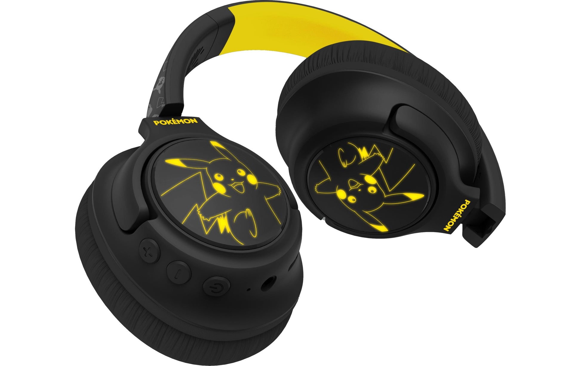 OTL Technologies OTL Pikachu Light Up Over-Ear Kopfhörer – BT, Gelb/Schwarz