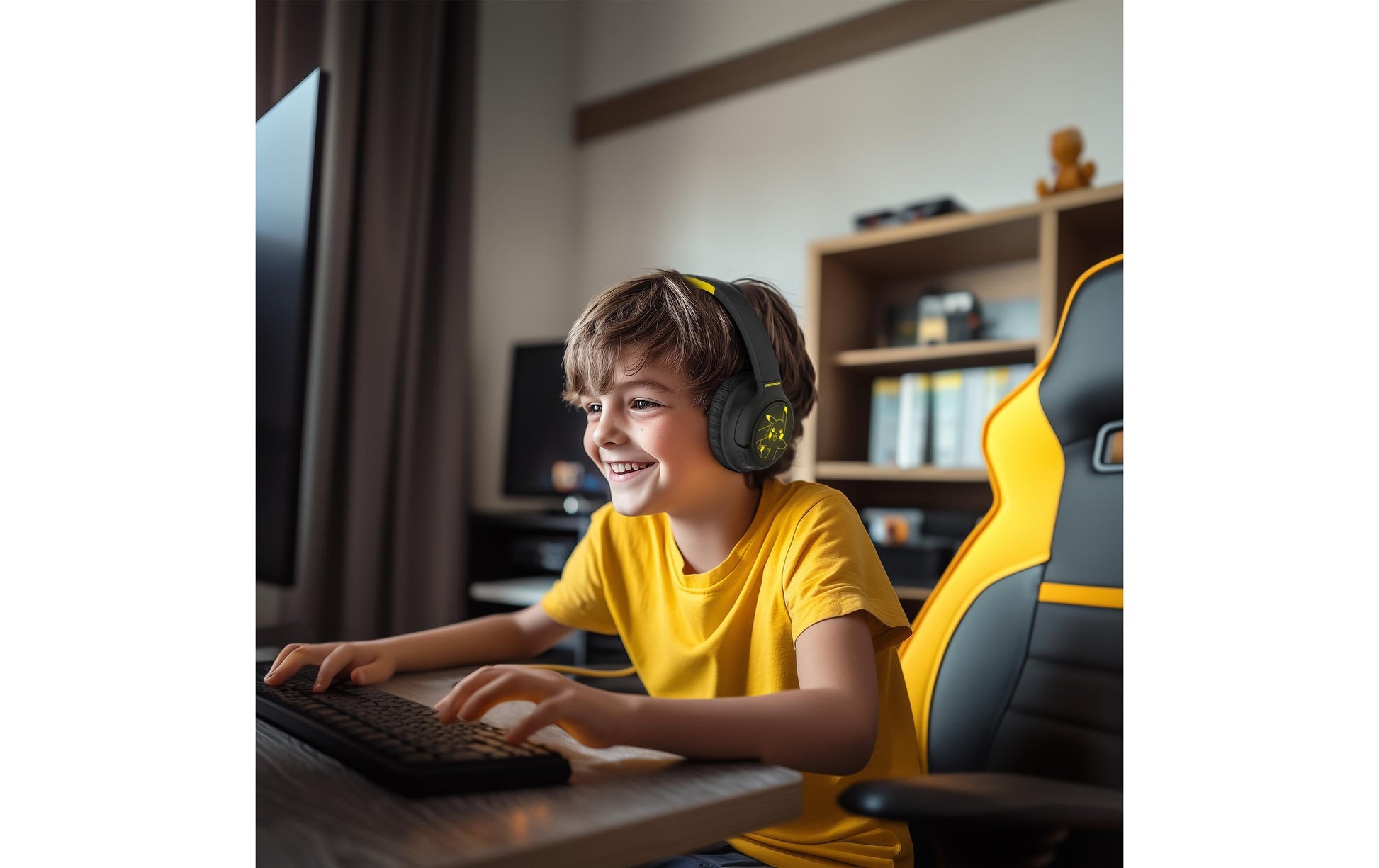 OTL Technologies OTL Pikachu Light Up Over-Ear Kopfhörer – BT, Gelb/Schwarz