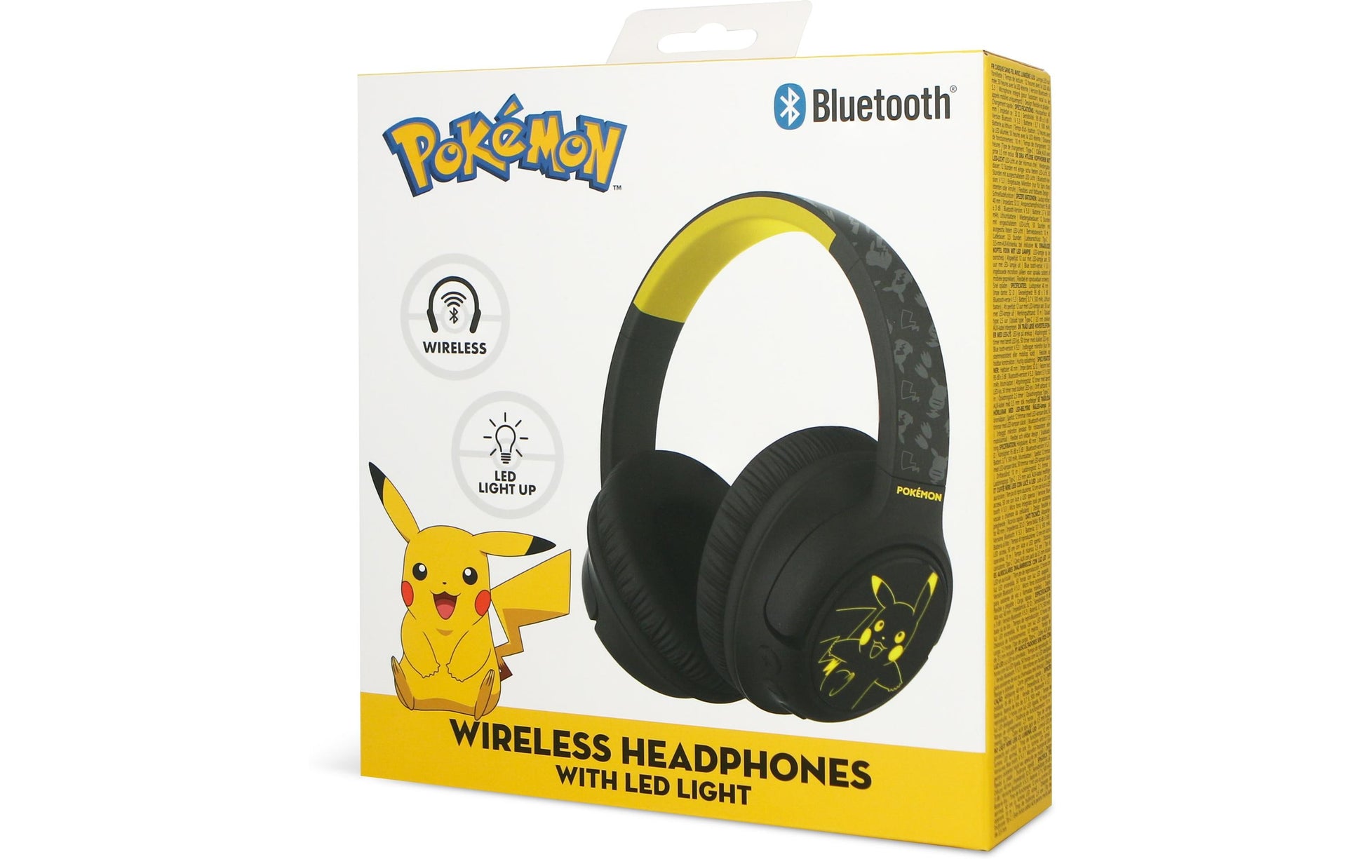 OTL Technologies OTL Pikachu Light Up Over-Ear Kopfhörer – BT, Gelb/Schwarz