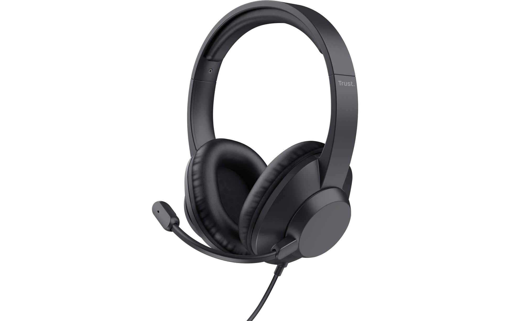 Trust Ayda Max – Duo Headset – 3,5 mm Klinke, geschlossen, Stummschaltung – schwarz – für PC/Mac