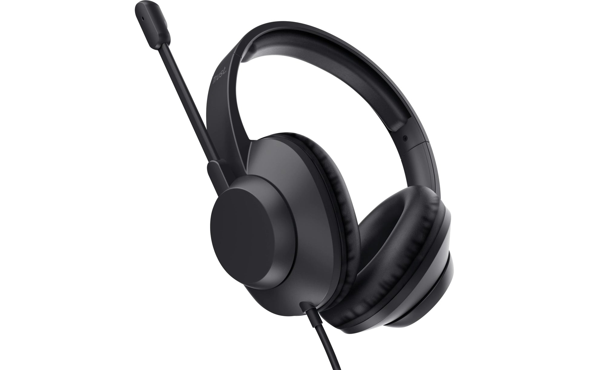 Trust Ayda Max – Duo Headset – 3,5 mm Klinke, geschlossen, Stummschaltung – schwarz – für PC/Mac