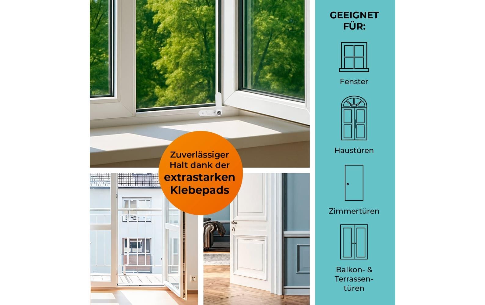 Vlippy Türstopper – TPU – weiss – Ø 20 × 78 mm