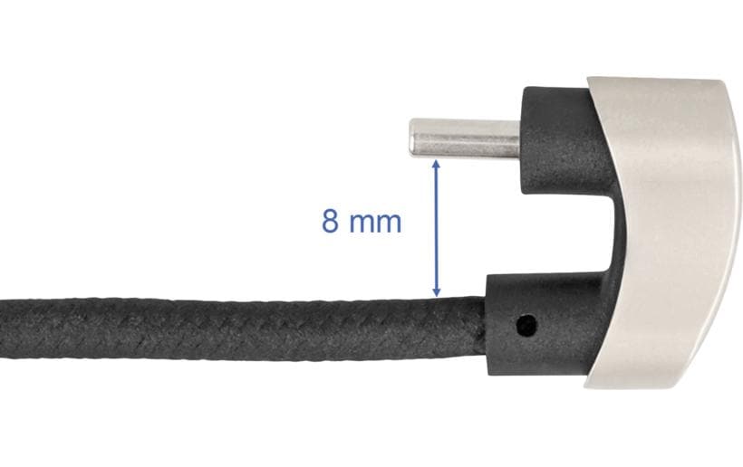 DeLOCK USB-C auf USB-C Kabel – USB 2.0 (480 Mbit/s) – 1 m – PD 60 W – Abgewinkelt, Textilmantel – Schwarz