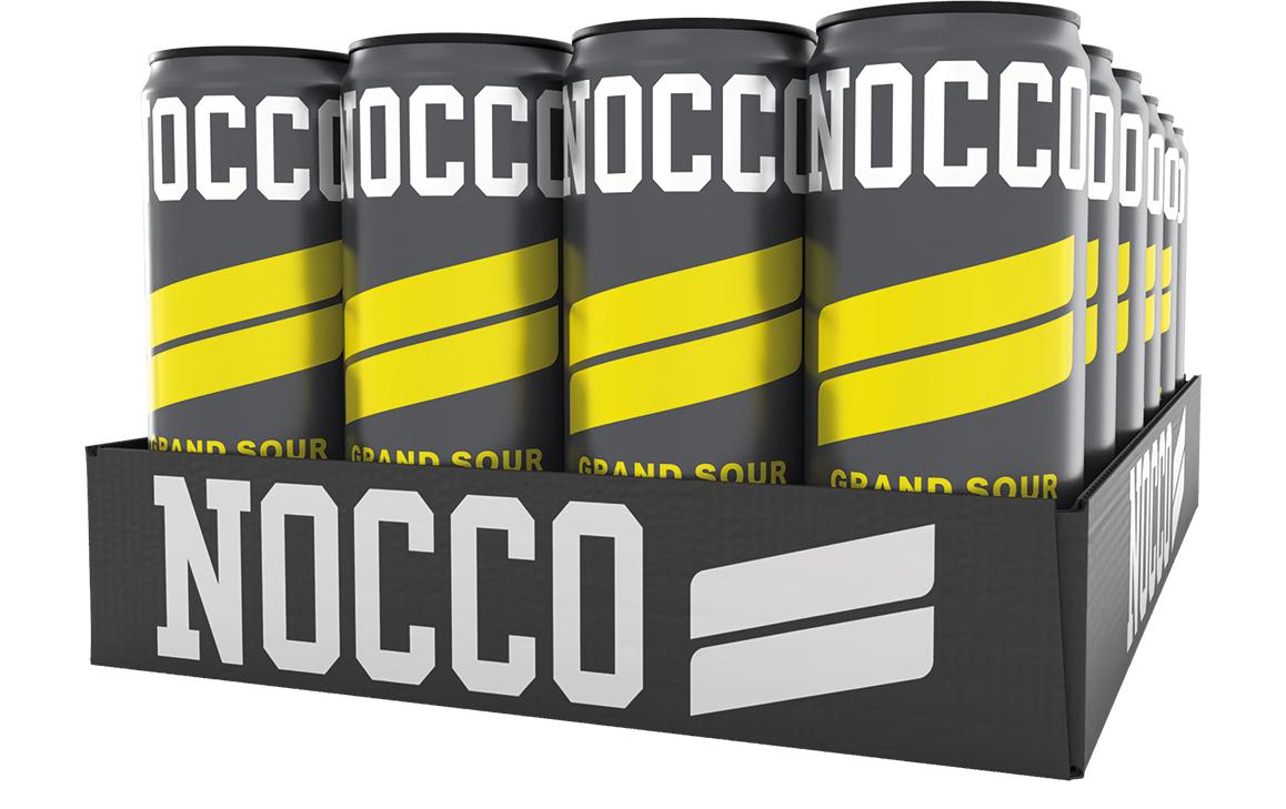 NOCCO Energiegetränk Grand Sour Zitrone zuckerfrei mit Koffein – 3,3 dl