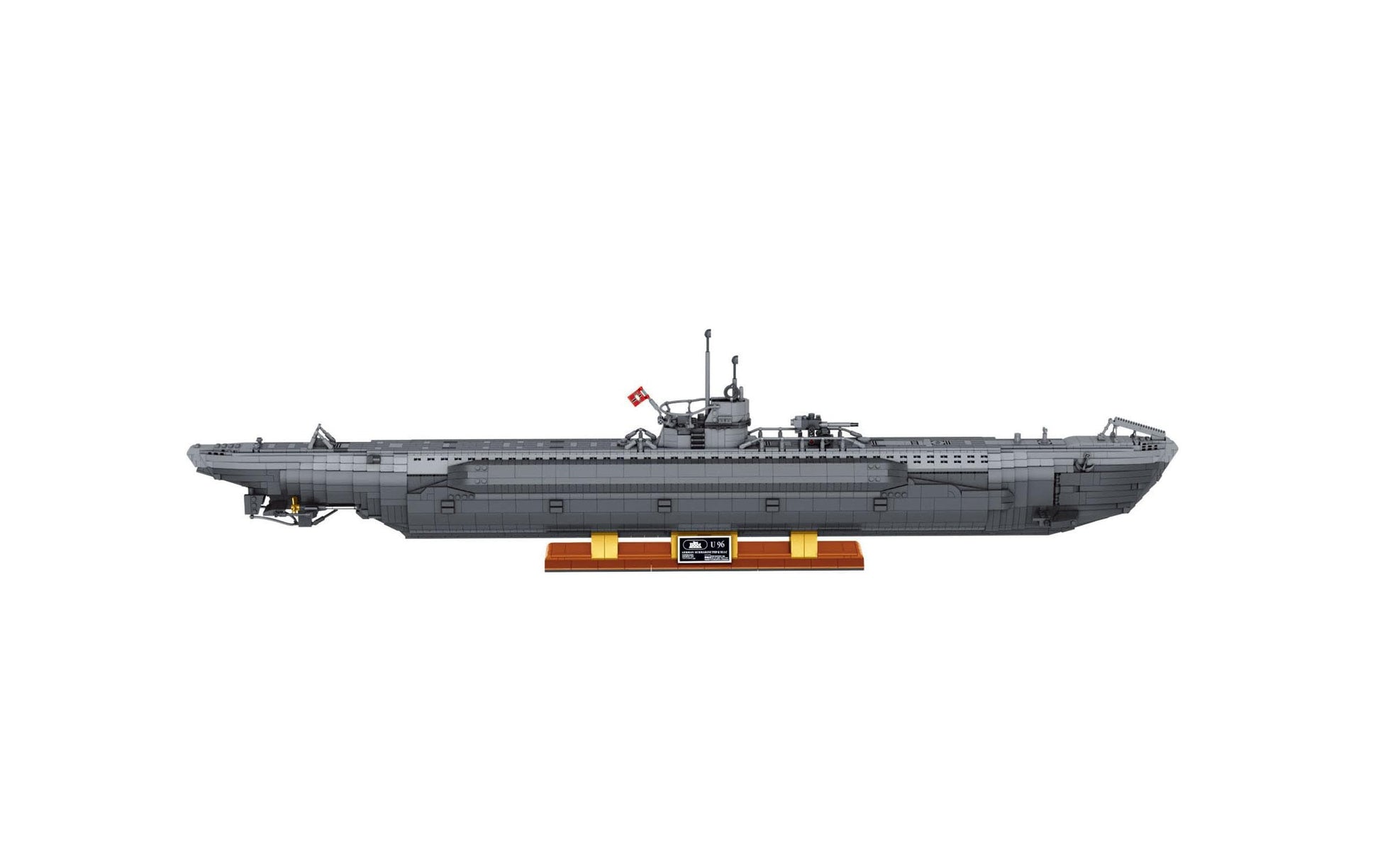 Revell 3D Puzzle U-Boot U-96 Das Boot – 6483 Teile – ab 18 Jahren – Kunststoff, Grau