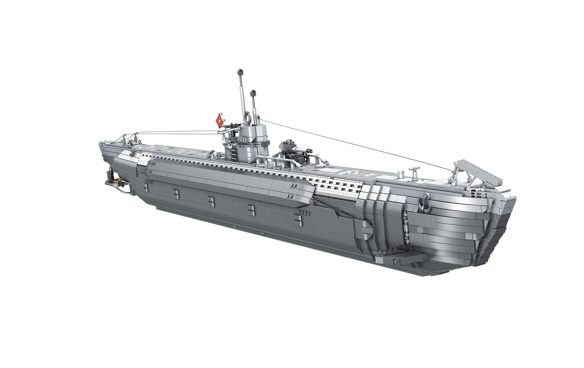 Revell 3D Puzzle U-Boot U-96 Das Boot – 6483 Teile – ab 18 Jahren – Kunststoff, Grau