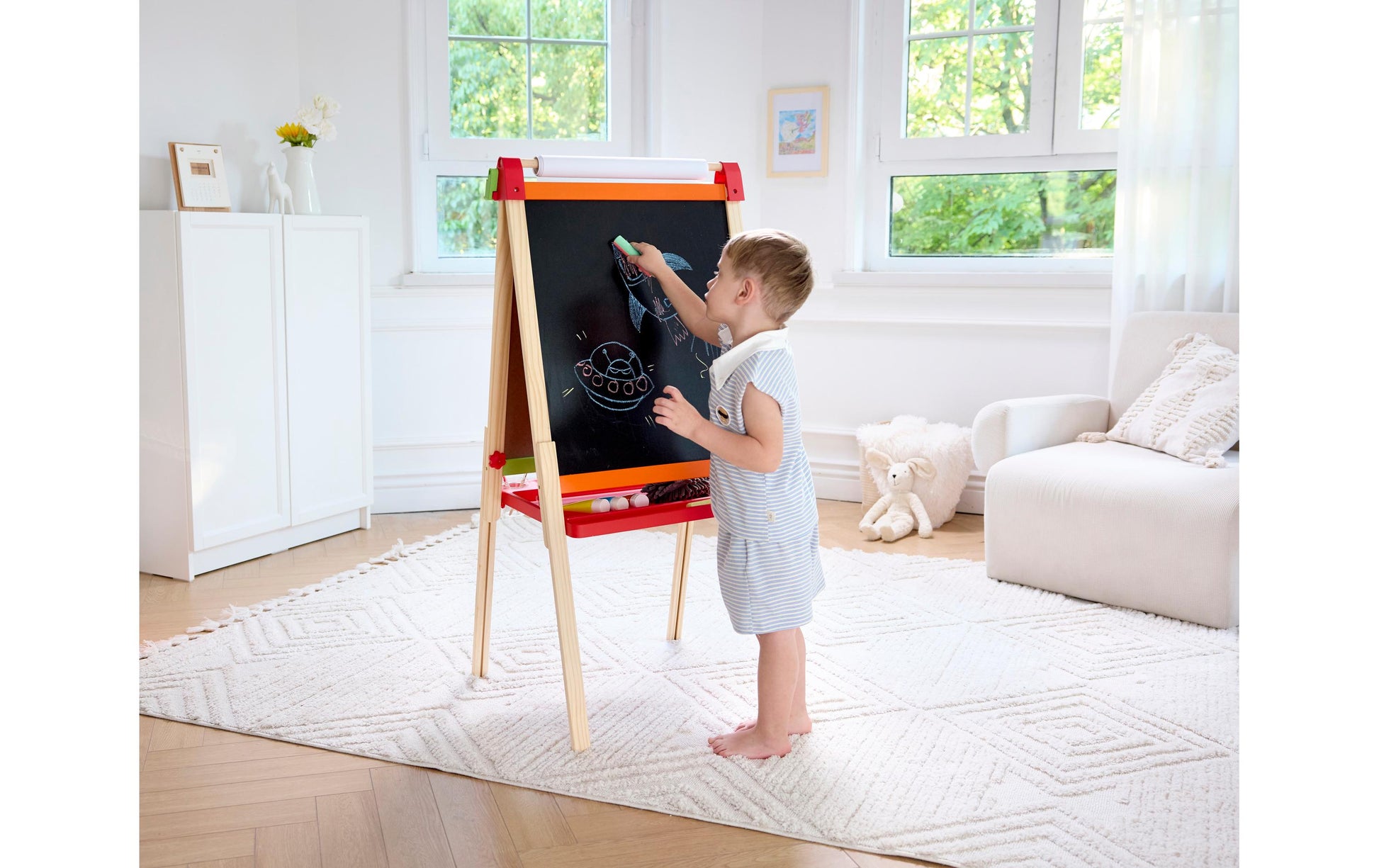 Hape Staffelei – FSC-Holz, 54,0 × 11,0 × 46,0 cm, Mehrfarbig
