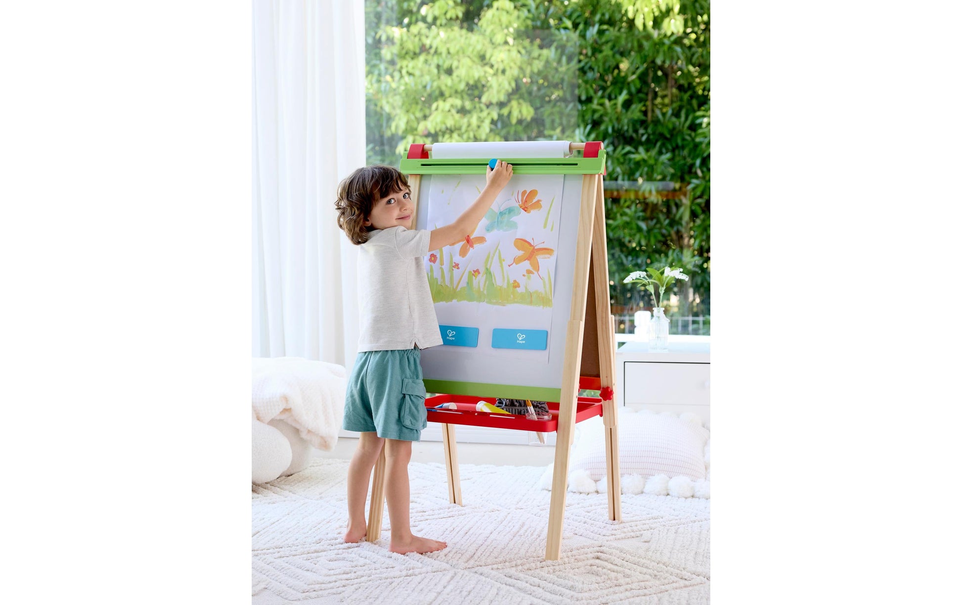 Hape Staffelei – FSC-Holz, 54,0 × 11,0 × 46,0 cm, Mehrfarbig