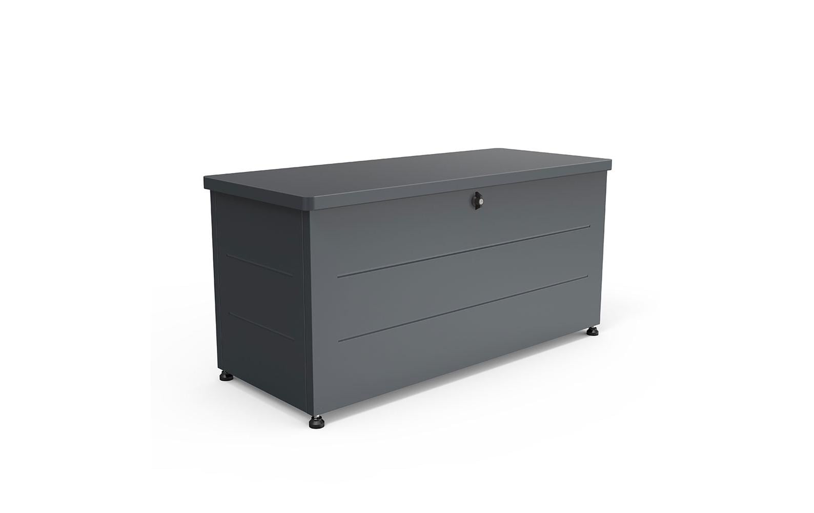 Holmberg Aufbewahrungsbox 331 l – grau, Aluminium, Stahl (verzinkt), B 1150 × H 500 × T 575 mm