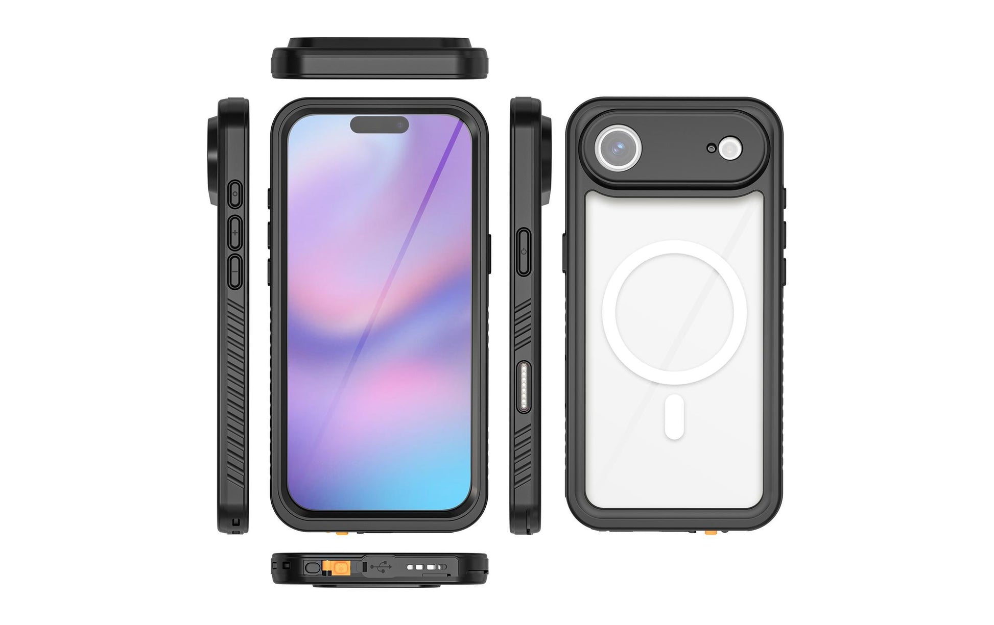 4smarts Backcover – für Apple iPhone 17 Air – schwarz – PC – MagSafe kompatibel, wasserdicht