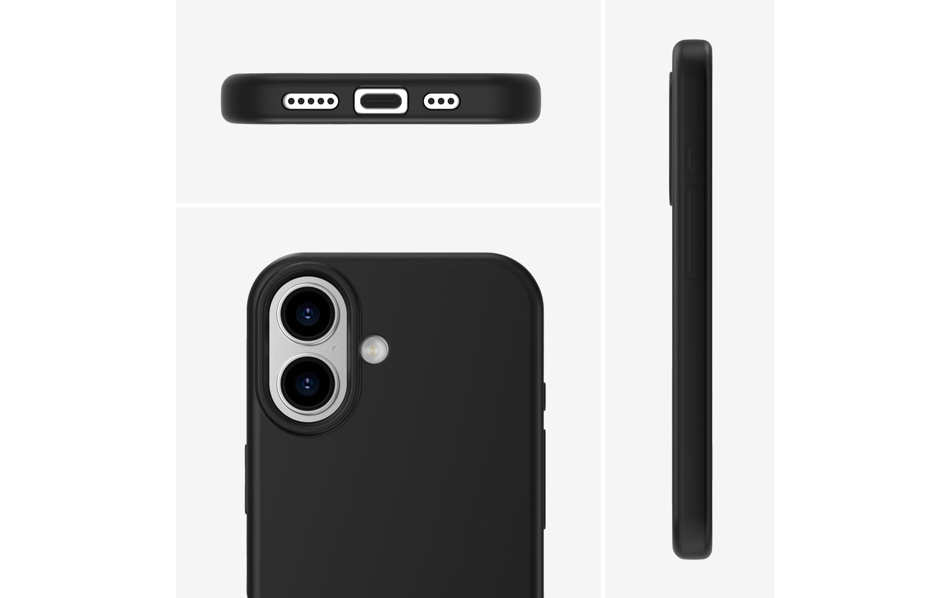 4smarts Cupertino Backcover – für Apple iPhone 17 – MagSafe, Silikon+Mikrofaser, Schwarz