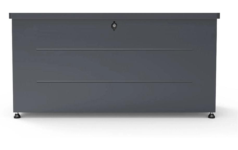Holmberg Aufbewahrungsbox 331 l – grau, Aluminium, Stahl (verzinkt), B 1150 × H 500 × T 575 mm