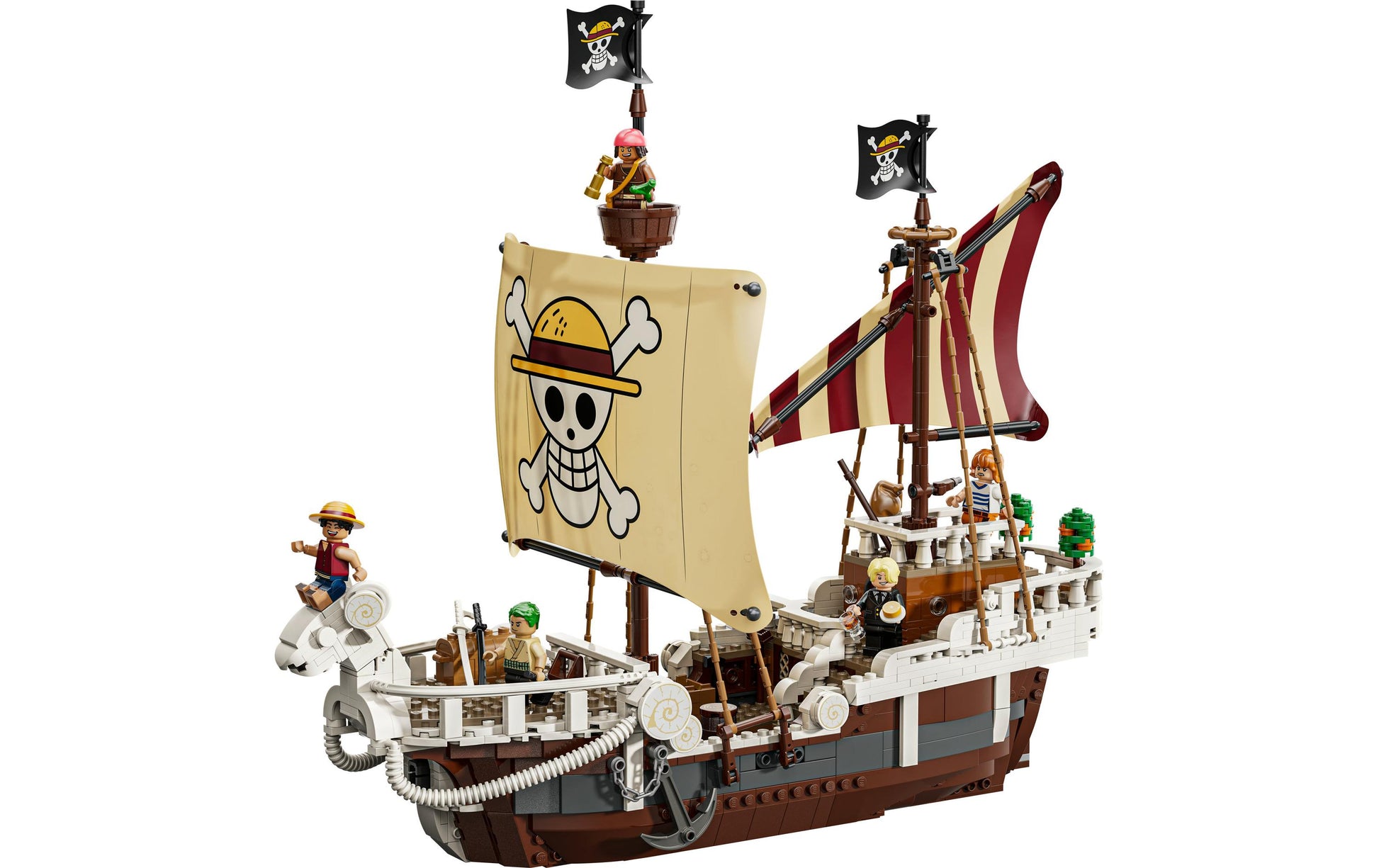 LEGO Piratenschiff Flying Lamb 75639 3D-Puzzle – One Piece – 1376 Teile – 37,8 × 9,4 × 48 cm – ab 10 Jahren