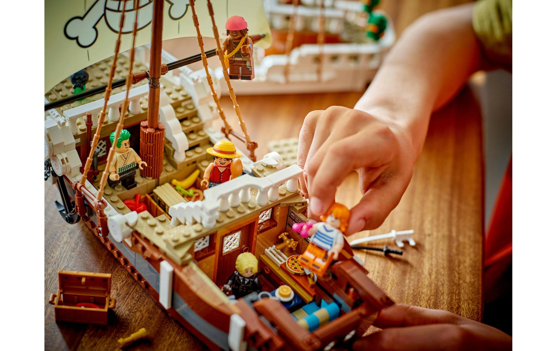 LEGO Piratenschiff Flying Lamb 75639 3D-Puzzle – One Piece – 1376 Teile – 37,8 × 9,4 × 48 cm – ab 10 Jahren