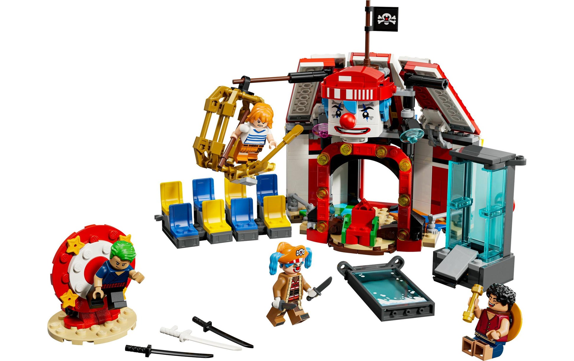 LEGO 75637 Zirkuszelt von Buggy dem Clown Set – One Piece – 573-teilig – 22,2 × 7,6 × 26,2 cm – ab 8 J.