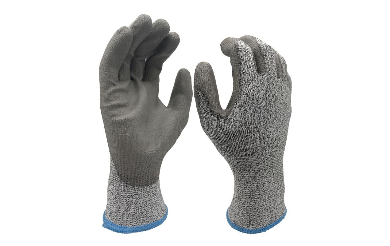 Ftm Schnittschutzhandschuhe – Grösse L – Nylon/PE, PU-Beschichtung, Grau