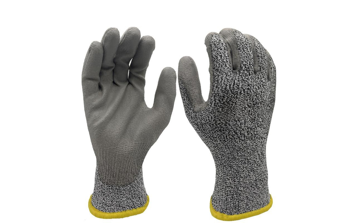 FTM – Schnittschutzhandschuhe – M – Klasse C, Nylon/Glasfaser/PE, Grau