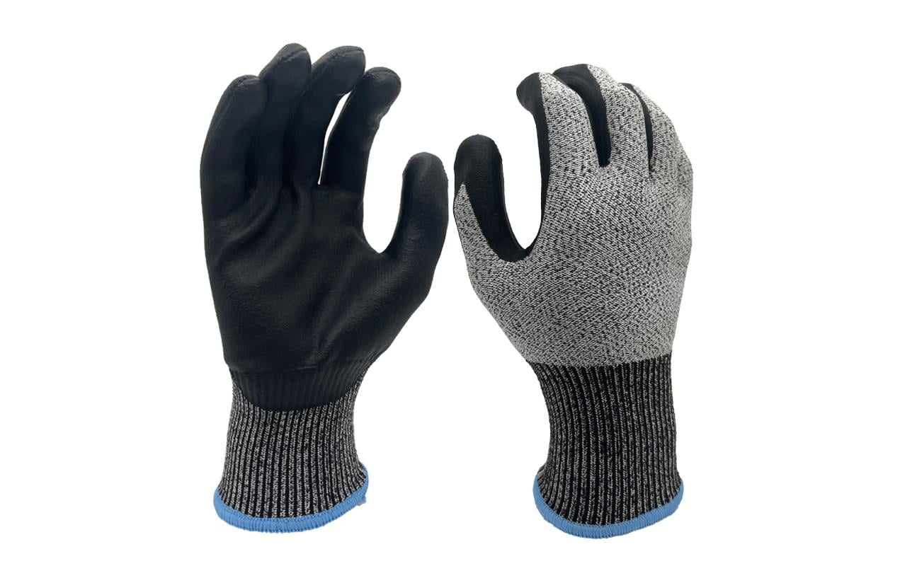 Ftm Schnittschutzhandschuhe – Grösse L – Schnittschutz, Nitril/Nylon/Polyethylen, Grau/Schwarz