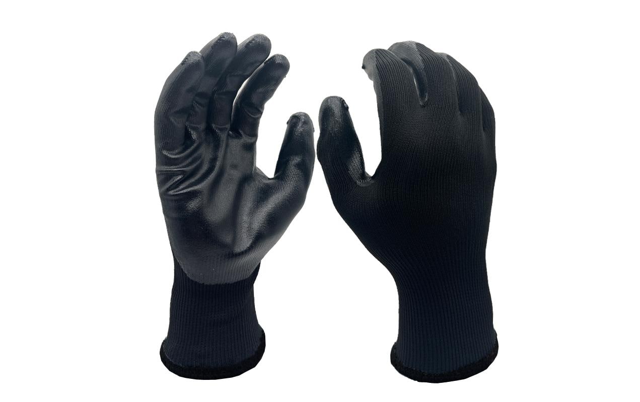Ftm Arbeitshandschuhe – XL – Nitril/Polyester, Schnittschutz, Schwarz, Reissfest, ölbeständig