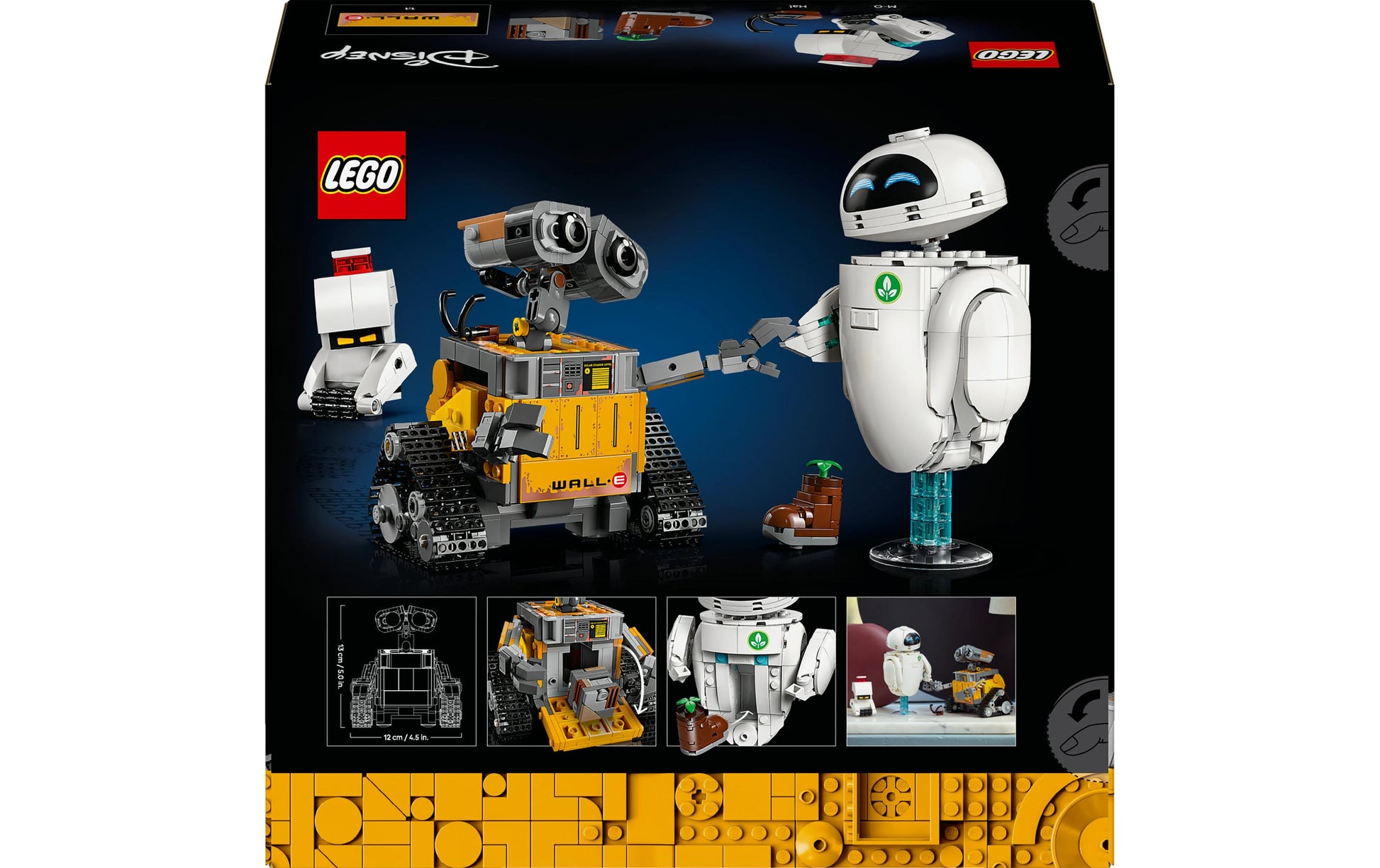 LEGO 43279 3D Puzzle WALL-E und EVE – 811 Teile – 26,2×9,55×28,2 cm – ab 18 Jahren