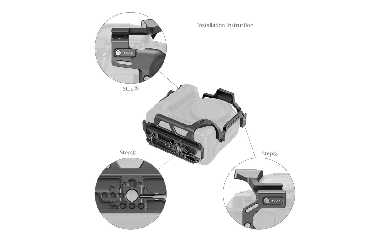 SmallRig 5092 Cage – inkl. Lüfter CF-R20EP, 1/4"-20 – für Canon EOS R5 Mark II